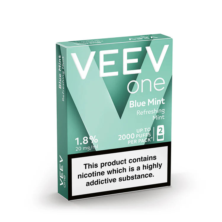 VEEV ONE - Blue Mint - 2ml Pre-filled Pods x2 (Pack) VEEV ONE - Blue Mint - 2ml Pre-filled Pods x2 (Pack)