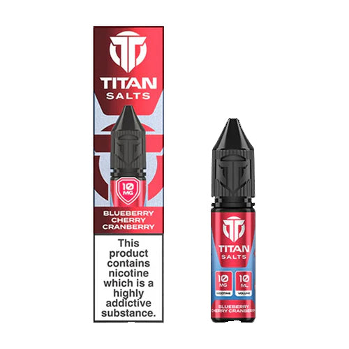 Titan Salts - Blueberry Cherry Cranberry 10ml E-liquid Salt Nic - Ubervape