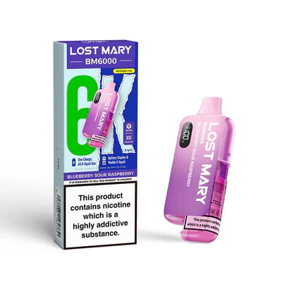 Lost Mary BM6000 - Rechargeable Replacement Pod Device - Blueberry Sour Raspberry