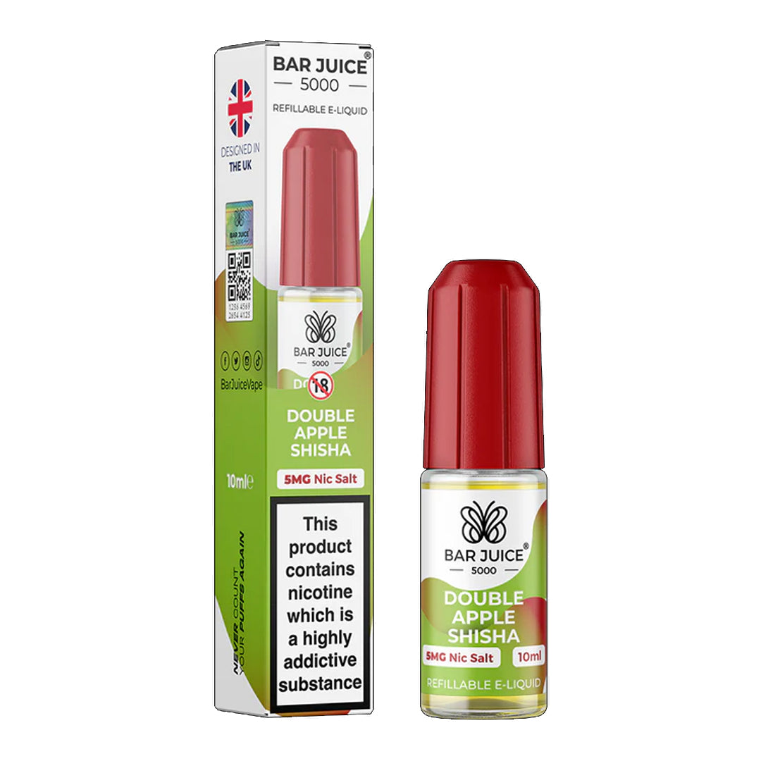 Bar Juice 5000 - Nic Salts - Double Apple Shisha Bar Juice 5000 - Nic Salts - Double Apple Shisha