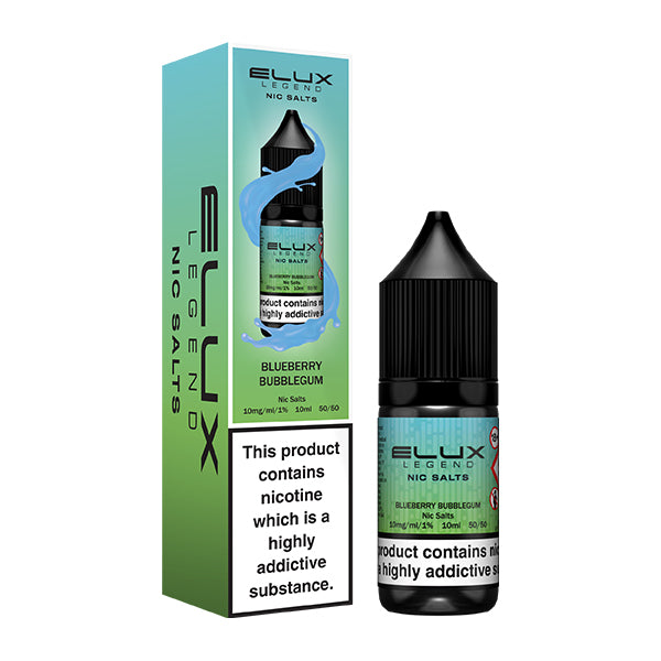 Elux Legend - Blueberry Bubblegum 10ml E-liquid Salt Nic