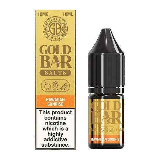 Gold Bar Salts - Hawaiian Sunrise 10ml E-liquid Salt Nic - Ubervape
