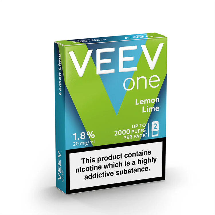 VEEV ONE - Lemon Lime - 2ml Pre-filled Pods x2 (Pack)