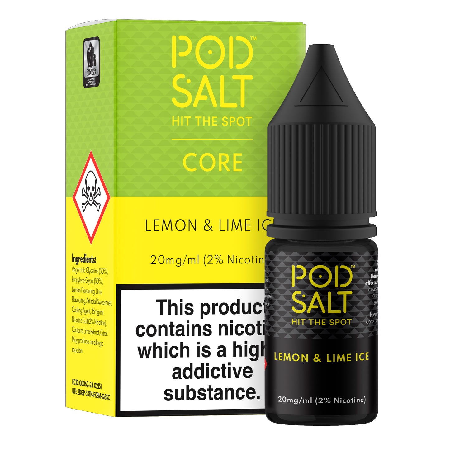 Pod Salt - Lemon & Lime E-liquid
