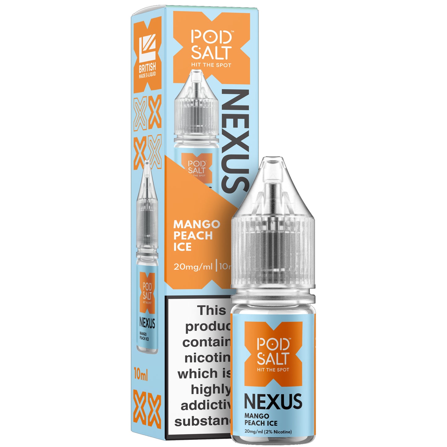 Pod Salt Nexus - Mango Peach Ice E-liquid Salt Nic