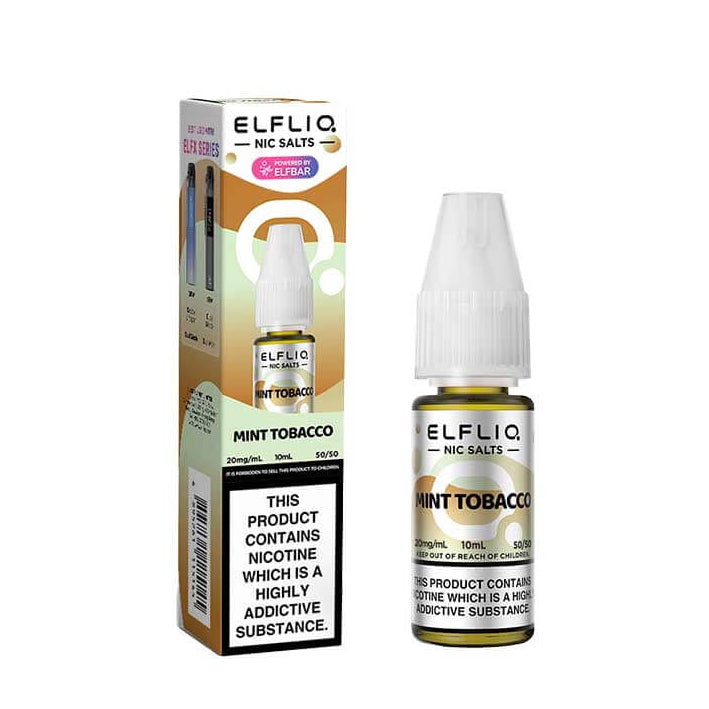 Elf Bar ELFLIQ - Mint Tobacco 10ml E-liquid Salt Nic
