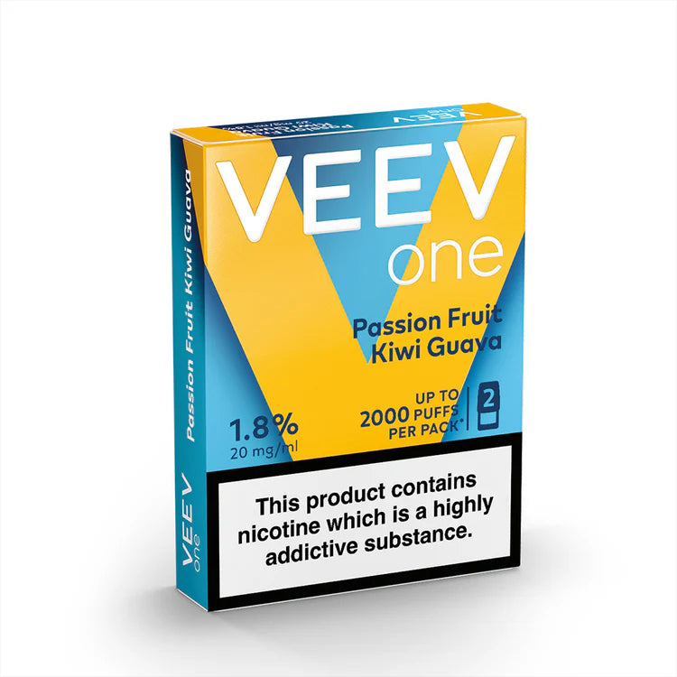 VEEV ONE - Passion Fruit Kiwi Guava - 2ml Pre-filled Pods x2 (Pack)
