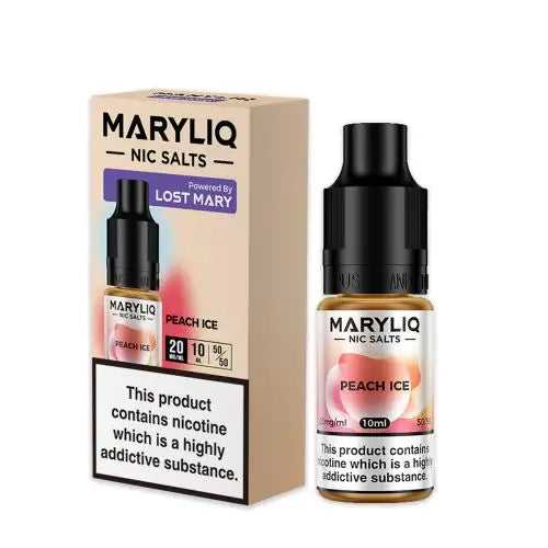 Lost Mary MARYLIQ - Peach Ice 10ml E-liquid Salt Nic