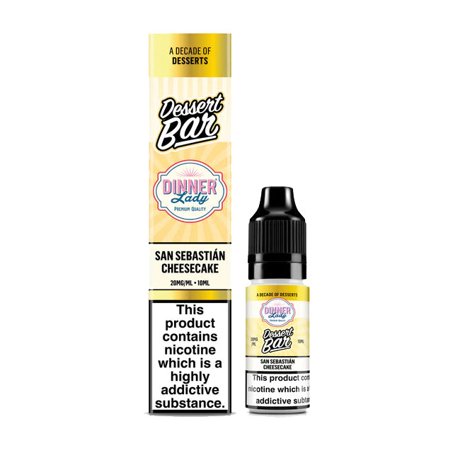 Dinner Lady Dessert Bar - Apple Crumble Custard - 10ml Salt E-liquid - Ubervape