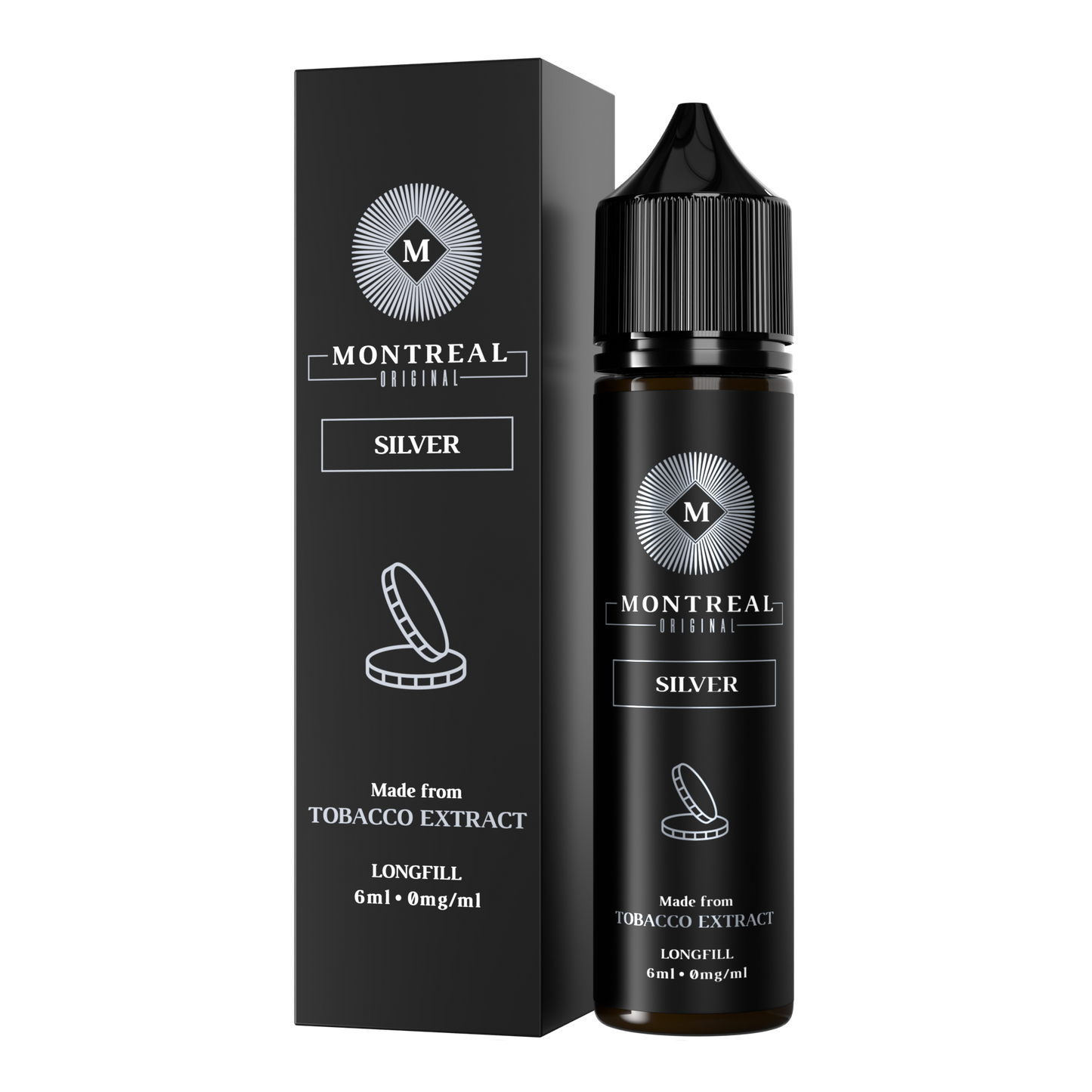 Montreal Original - Silver - 6ml E-liquid Concentrate - 60ml Longfill - Ubervape