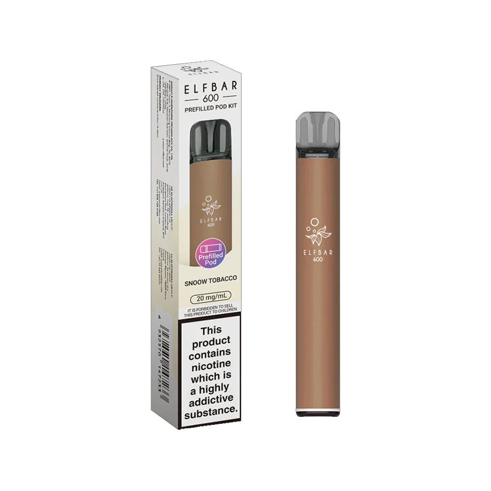 Elf Bar 600 - Prefilled Pod Device - Snoow Tobacco