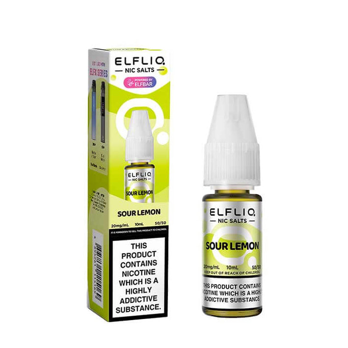 Elf Bar ELFLIQ - Sour Lemon 10ml E-liquid Salt Nic