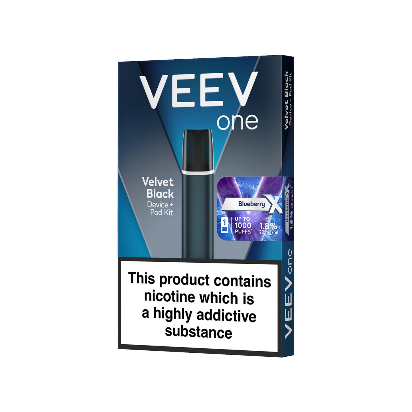 VEEV ONE Starter Kit - Velvet Black + 2 Free Flavour Pods - Ubervape