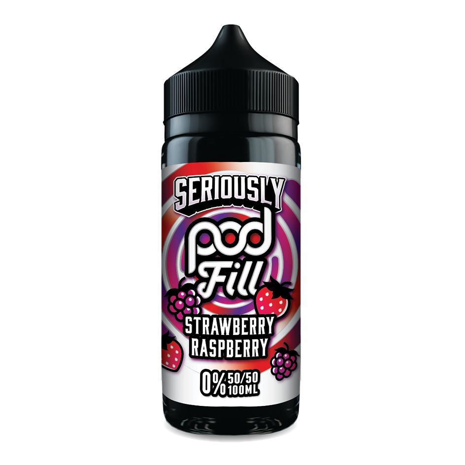 Seriously Doozy Pod Fill - Strawberry Raspberry 120ml 50/50 Shortfill