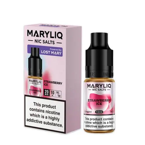 Lost Mary MARYLIQ - Strawberry Ice 10ml E-liquid Salt Nic