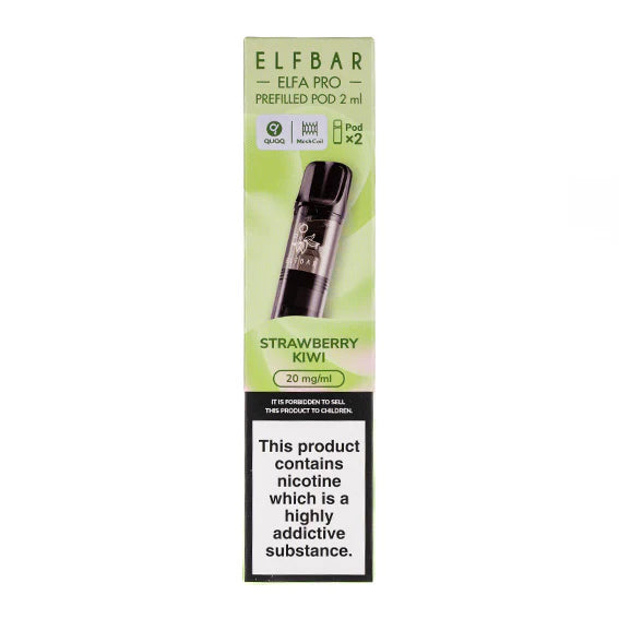 Elf Bar Elfa Pro - Strawberry Kiwi - 2ml Pre-filled Pods x2 (Pack)