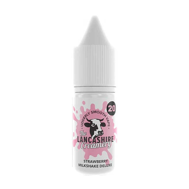 The Lancashire Creamery Nic Salt - Strawberry Milkshake Deluxe