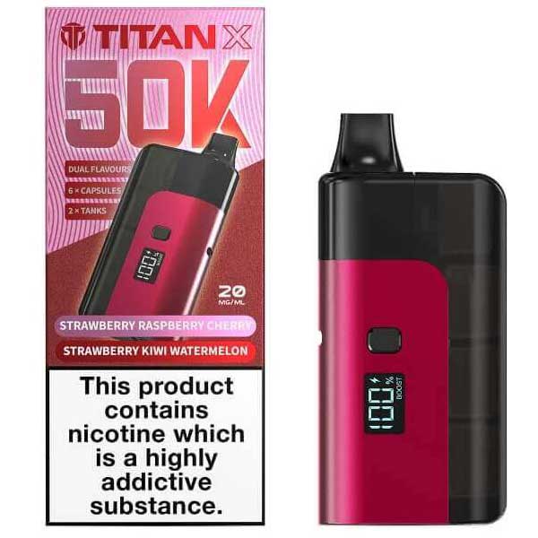 Titan X 50K Rechargeable Vape Kit — Full Pod System with Refill Capacity - Ubervape