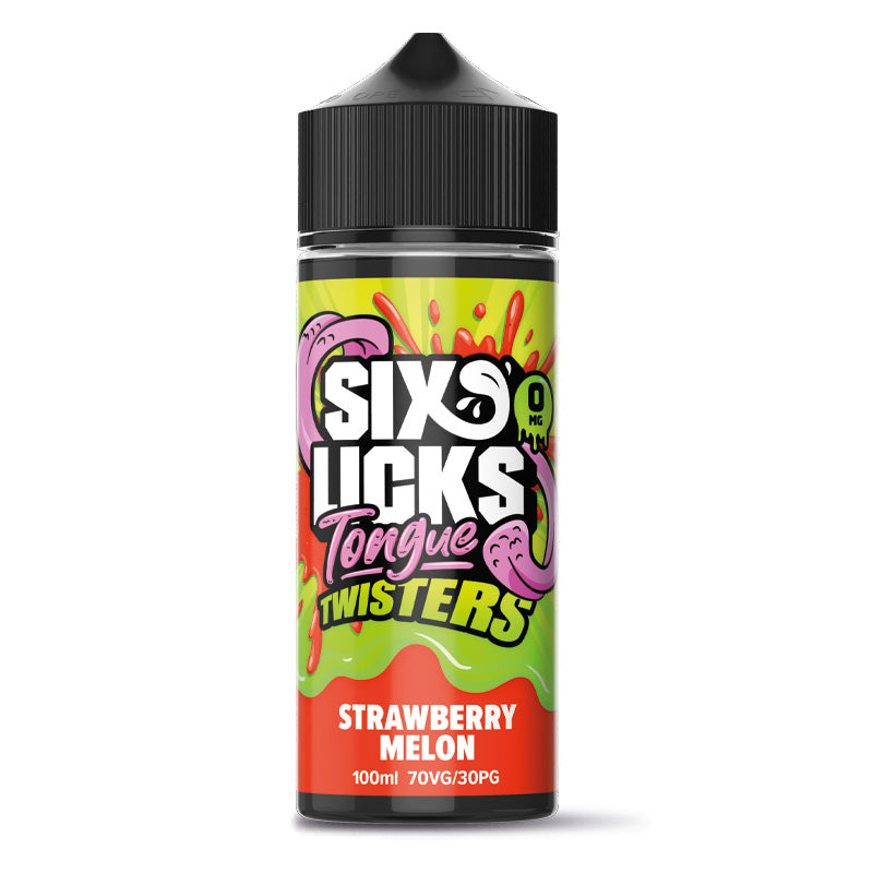Six Licks Tongue Twister - Strawberry Melon E-liquid Salt Nic 20mg - Ubervape