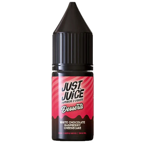 Just Juice Desserts - White Chocolate Raspberry Cheesecake 10ml Salt E-liquid - Ubervape