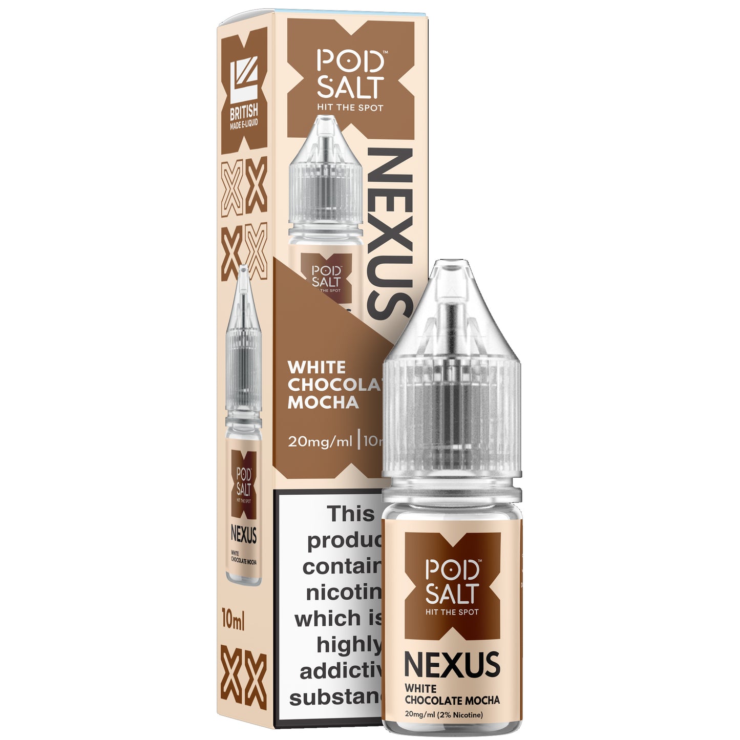 Pod Salt Nexus - White Chocolate Mocha E-liquid Salt Nic