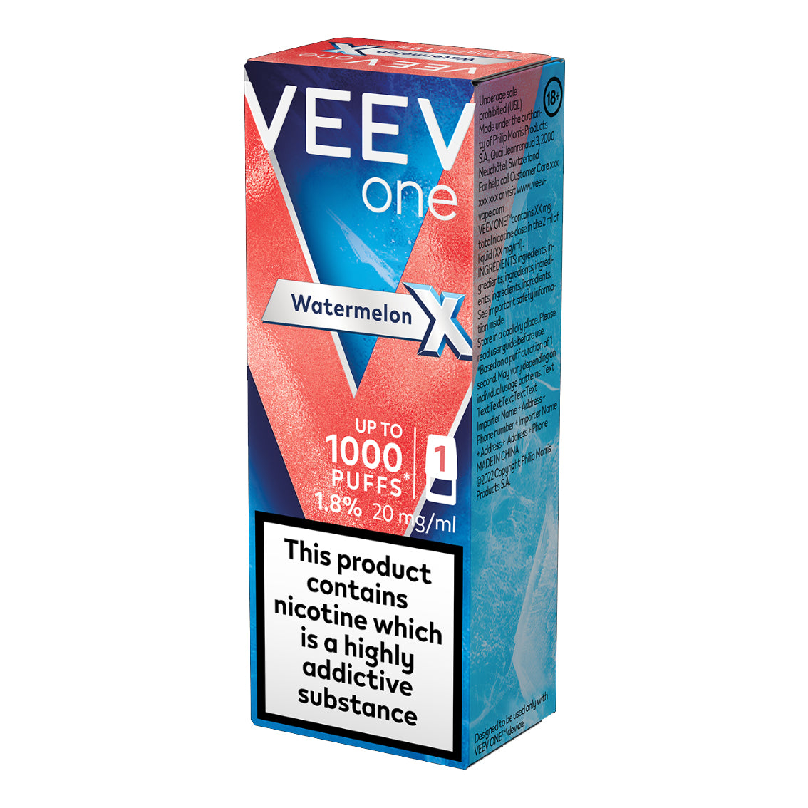VEEV ONE - Watermelon X - 2ml Pre-filled Pod x 1 (Pack) - Ubervape