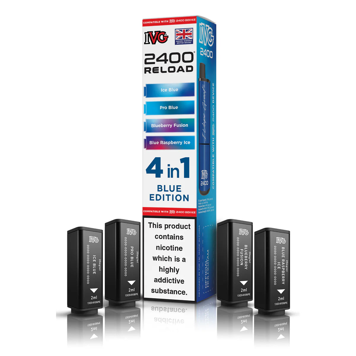 IVG 2400 4in1 Reload - Replacement Pods - Blue Edition
