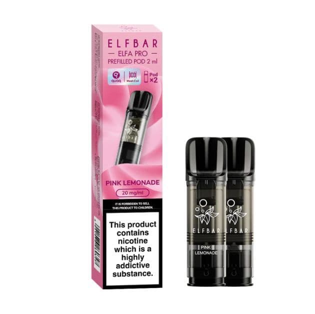 Elf Bar Elfa Pro - Pink Lemonade- 2ml Pre-filled Pods x2 (Pack)