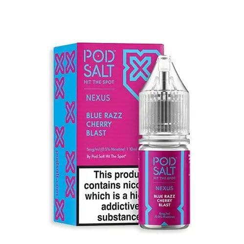 Pod Salt Nexus - Blue Razz Cherry Blast E-liquid Salt Nic - Ubervape