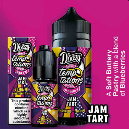 Doozy Temptations - Jam Tart E-liquid Salt Nic