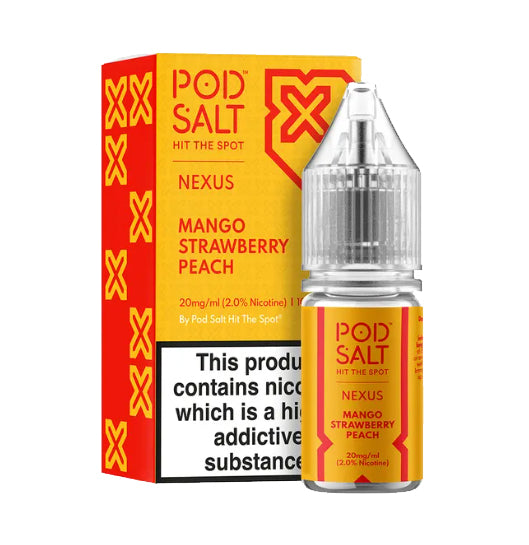 Pod Salt Nexus - Mango, Strawberry & Peach E-liquid Salt Nic