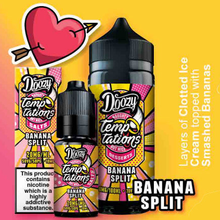Doozy Temptations - Banana Split 120ml Shortfill