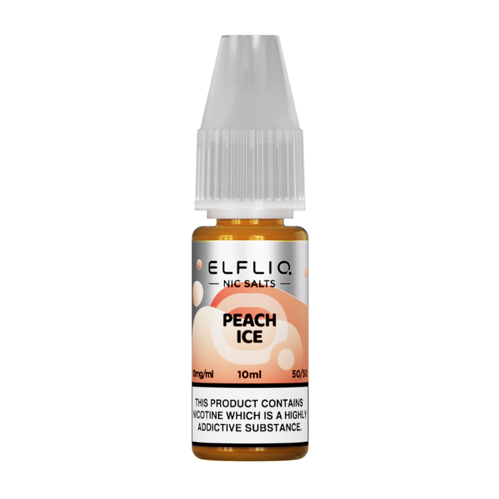 Elf Bar ELFLIQ - Peach Ice 10ml E-liquid Salt Nic