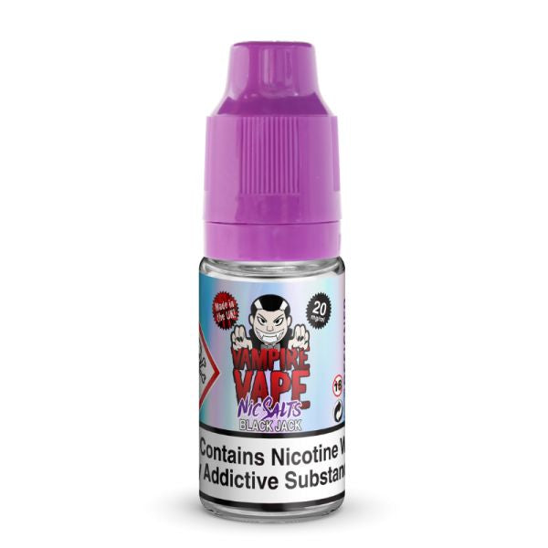 Vampire Vape - Black Jack 10ml Nic Salt E-Liquid