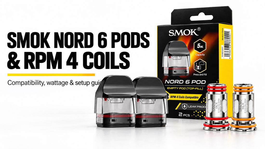 SMOK Nord 6 Pods & RPM 4 Coils: Compatibility, Wattage and Setup Guide