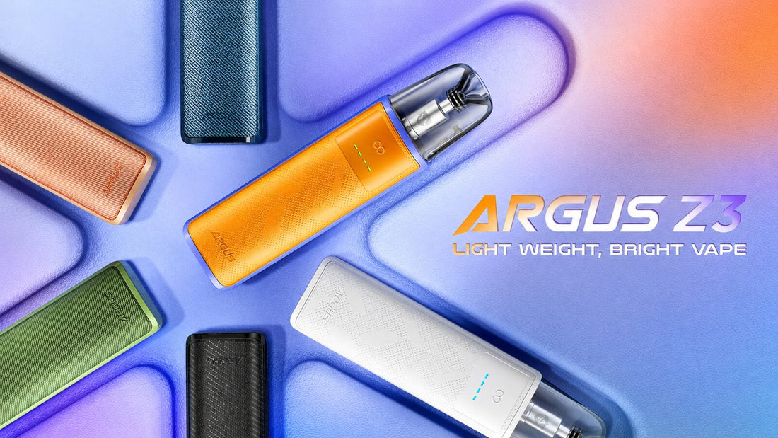 Voopoo Argus Z3 vape kits in six colours featured in Ubervape’s four-week review