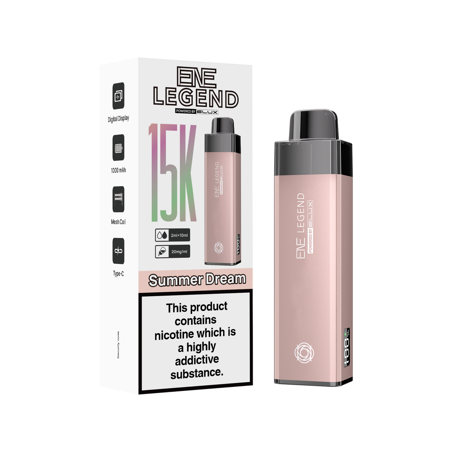 ELUX ENE Legend 15k - Rechargeable Replacement Pod Device - Summer Dream