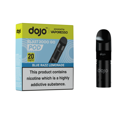 Vaporesso DOJO Blast 2000 Go - Replacement Pods - Blue Razz Lemonade - Ubervape