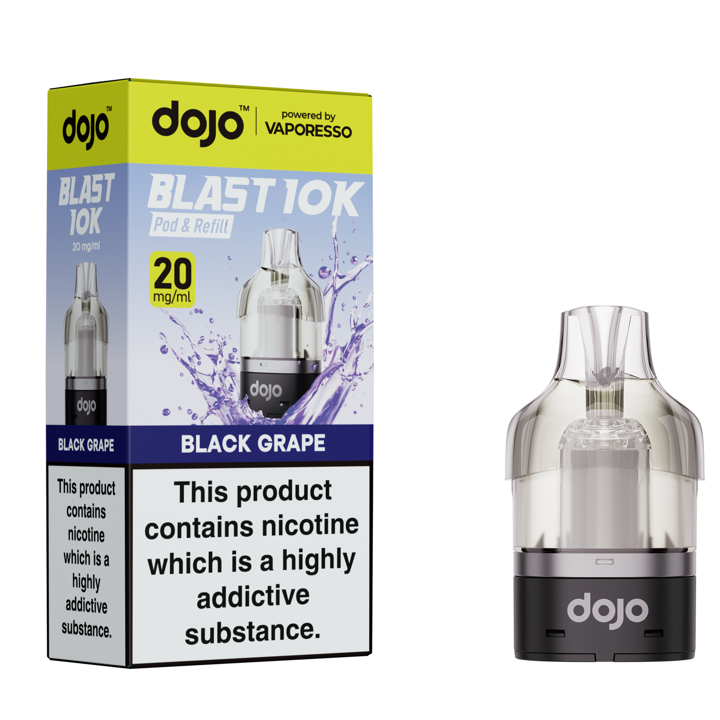 Vaporesso DOJO Blast 10K - Pod & Refill 10ml - Black Grape