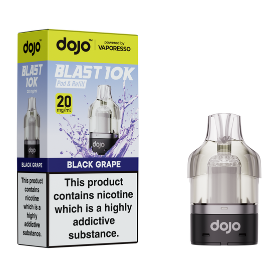 Vaporesso DOJO Blast 10K - Pod & Refill 10ml - Black Grape