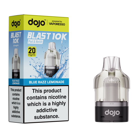 Vaporesso DOJO Blast 10K - Pod & Refill 10ml - Blue Razz Lemonade