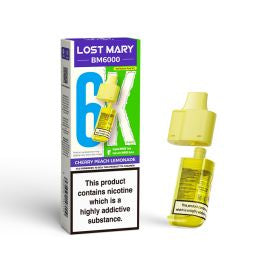 Lost Mary BM6000 - Replacement Pods - Cherry Peach Lemonade - Ubervape
