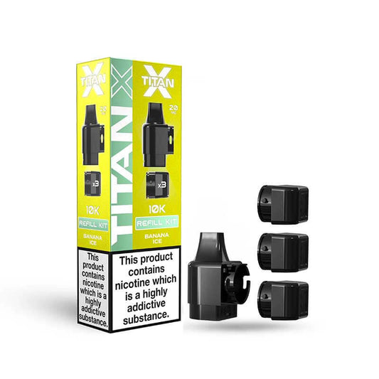 Titan X 10K - Replacement Pods - Banana Ice