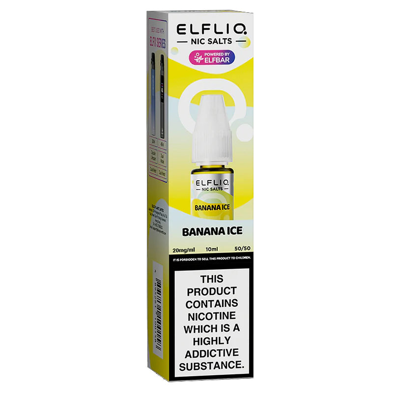 Elf Bar ELFLIQ - Banana Ice 10ml E-liquid Salt Nic