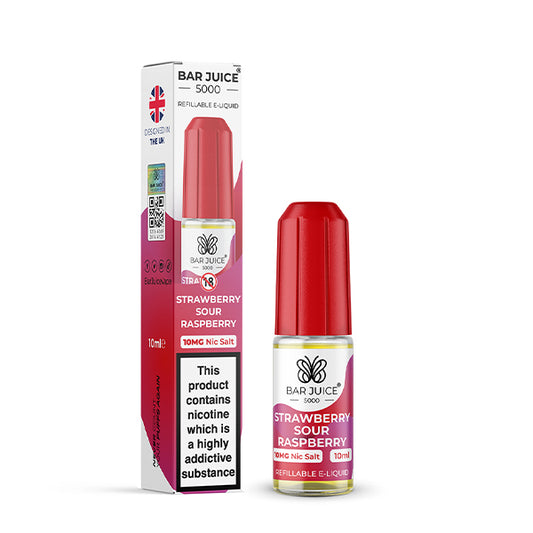 Bar Juice 5000 - Nic Salts - Strawberry Sour Raspberry