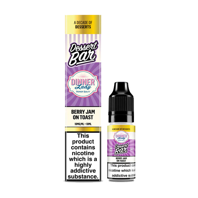 Dinner Lady Dessert Bar - Berry Jam On Toast - 10ml Salt E-liquid - Ubervape