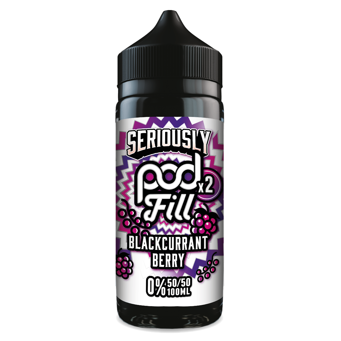 Seriously Doozy Pod Fill 2 - Blackcurrant Berry 120ml 50/50 Shortfill