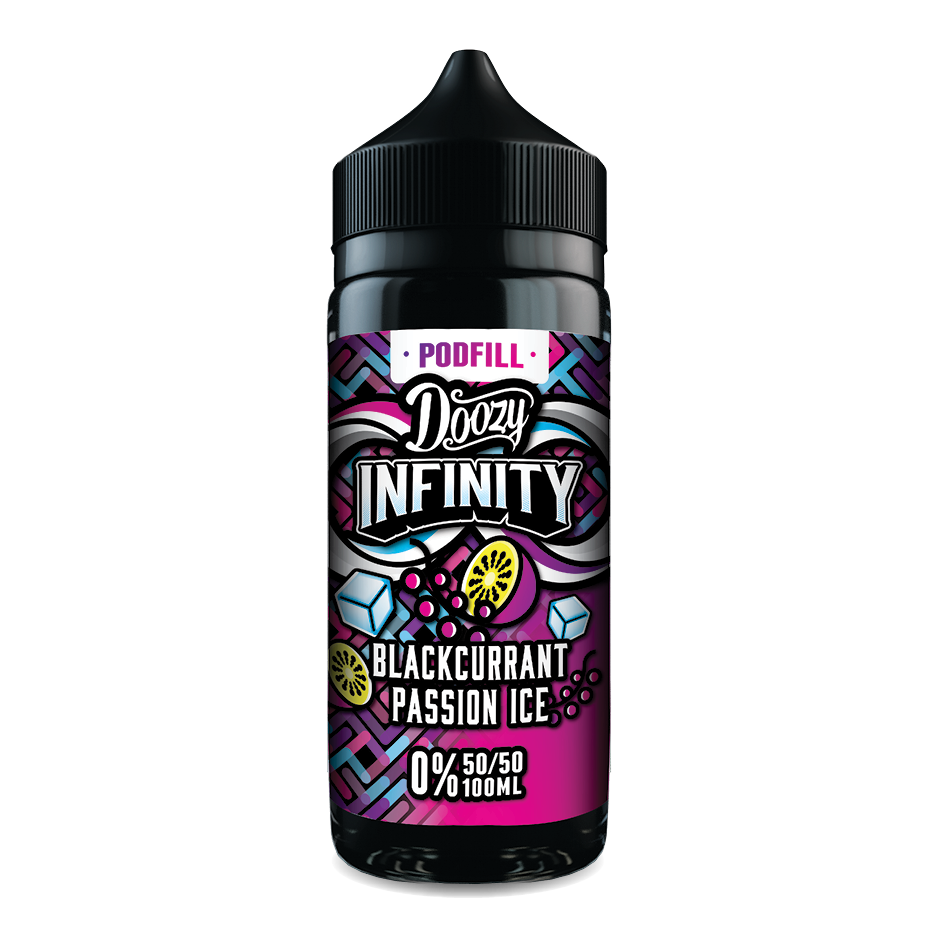 Doozy Infinity Pod Fill - Blackcurrant Passion Ice 120ml 50/50 Shortfill