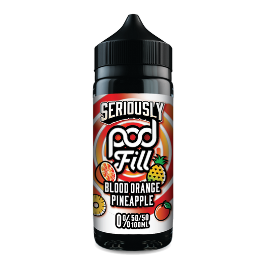 Seriously Doozy Pod Fill - Blood Orange Pineapple 120ml 50/50 Shortfill