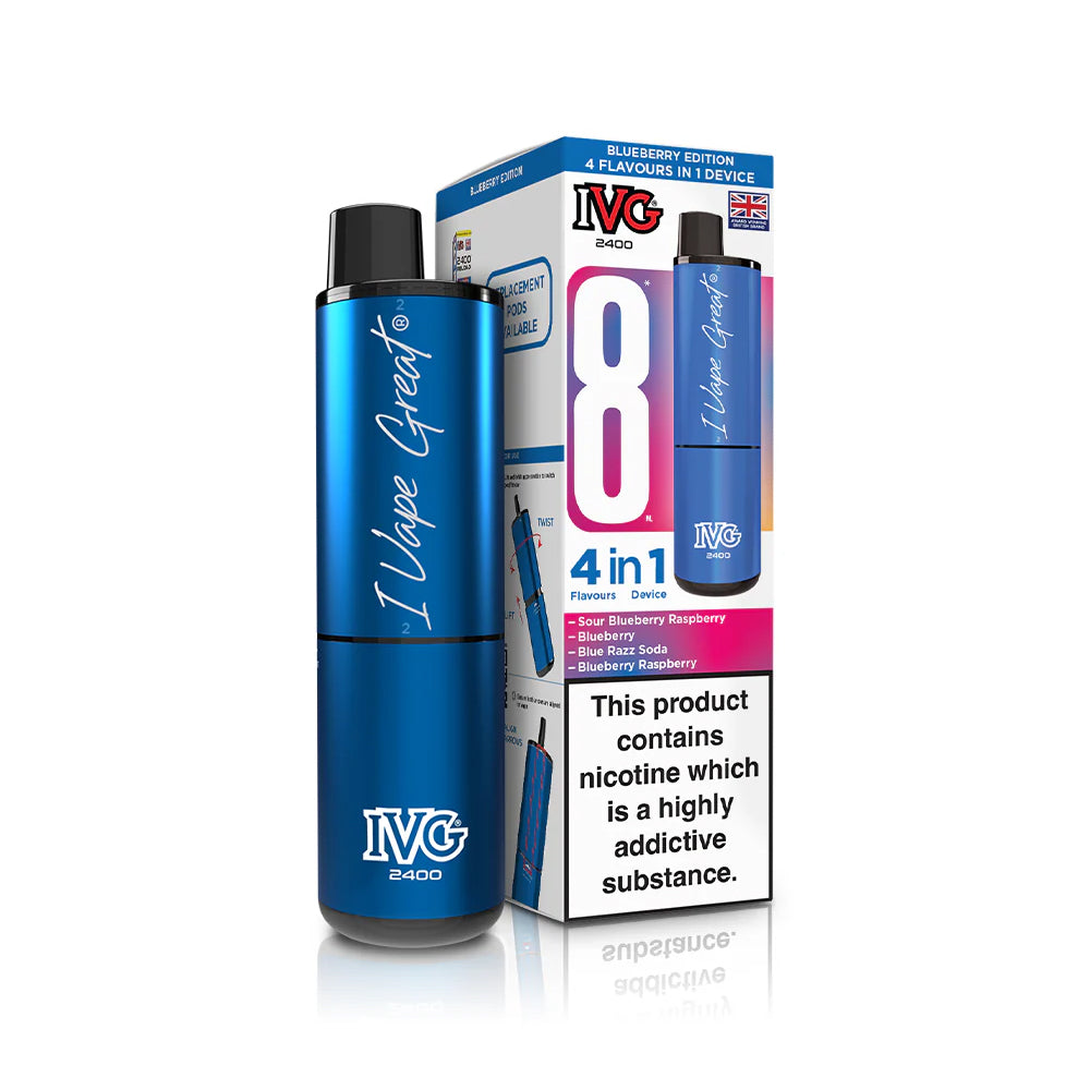 IVG 2400 4in1 Reload - Rechargeable Pod Device - Blue Edition